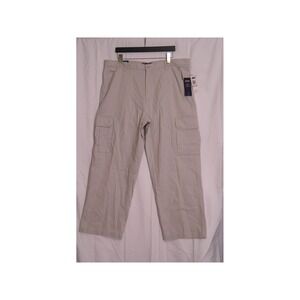 Chaps Garrison Men's Cargo Pants Khaki Cotton Twill Size 40x30